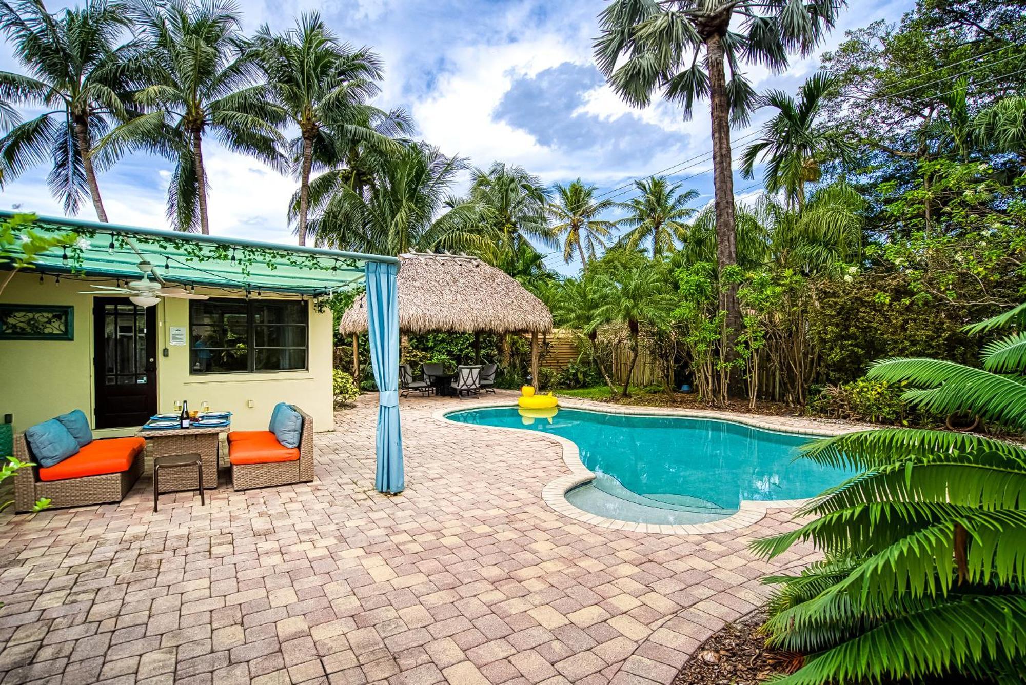 Villa Chic Getaway W Heated Pool & Short Walk To Beach Hollywood Exterior foto